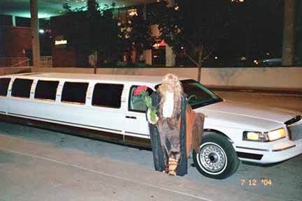 going to pick up Catherine in style